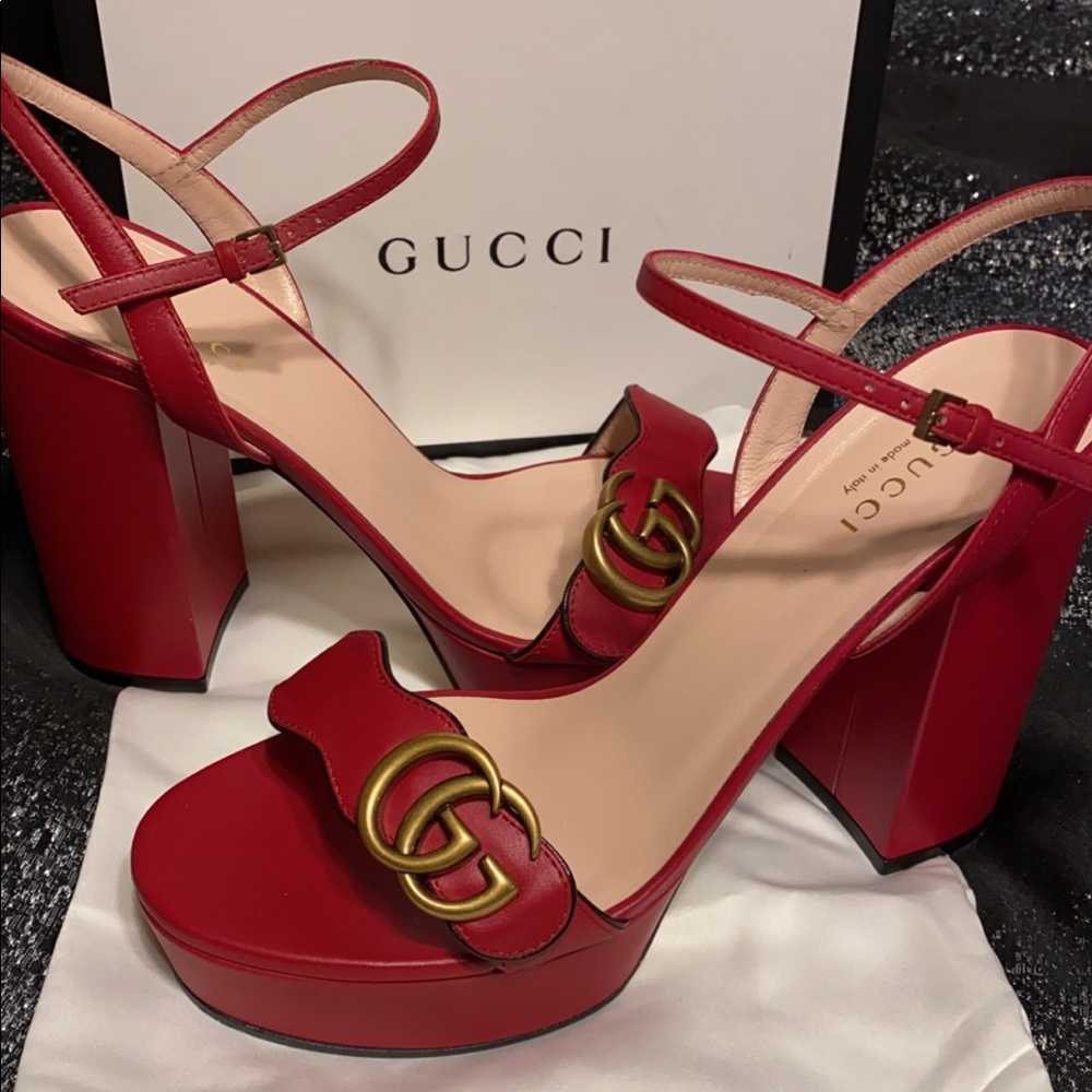 Red Double G Gucci Heel